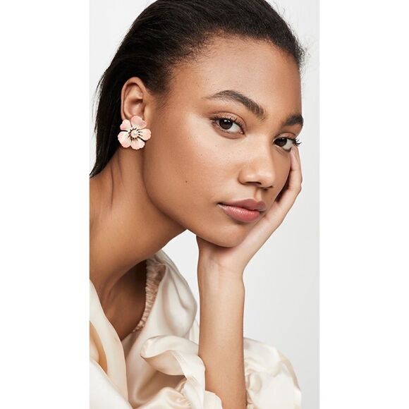 Jennifer Behr Finley Earrings - Blush Size One Size